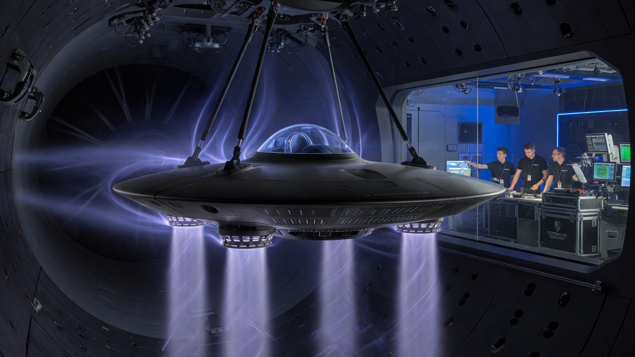 DLR wind tunnel testing — German aerospace rigor validating the EMHD Air-Pillar